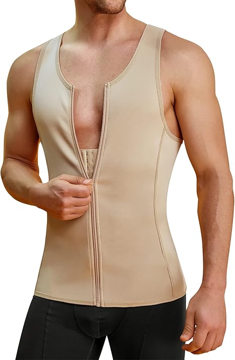 TAILONG Men Compression Shirt for Body Slimming Tank Top