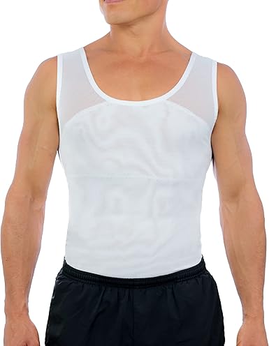 Esteem Apparel Original Men's Chest Compression Shirt to Hide Gynecomastia Moobs
