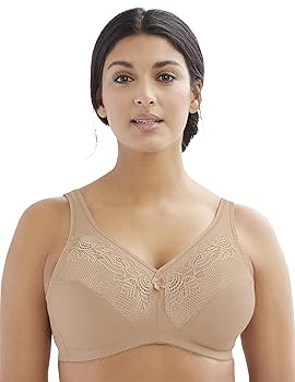 Glamorise Women’s Full Figure Wirefree Minimizer Support Bra