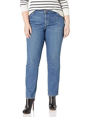 Lee Women’s Plus Size Relaxed Fit Straight Leg Jean Lee Women’s Plus Size Relaxed Fit Straight Leg Jean
